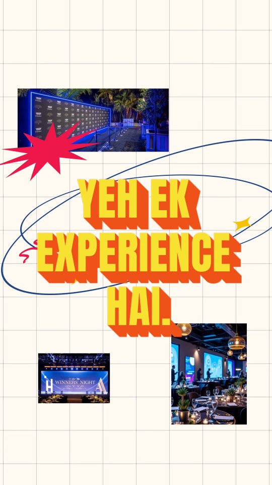 Yeh sirf event nahi... yeh ek EXPERIENCE hai. ⚡️...