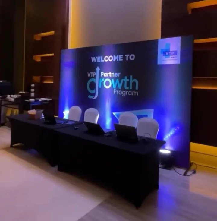 Welcome wall for a corporate partner growth programme — event by Plan With YOLO, Pune
