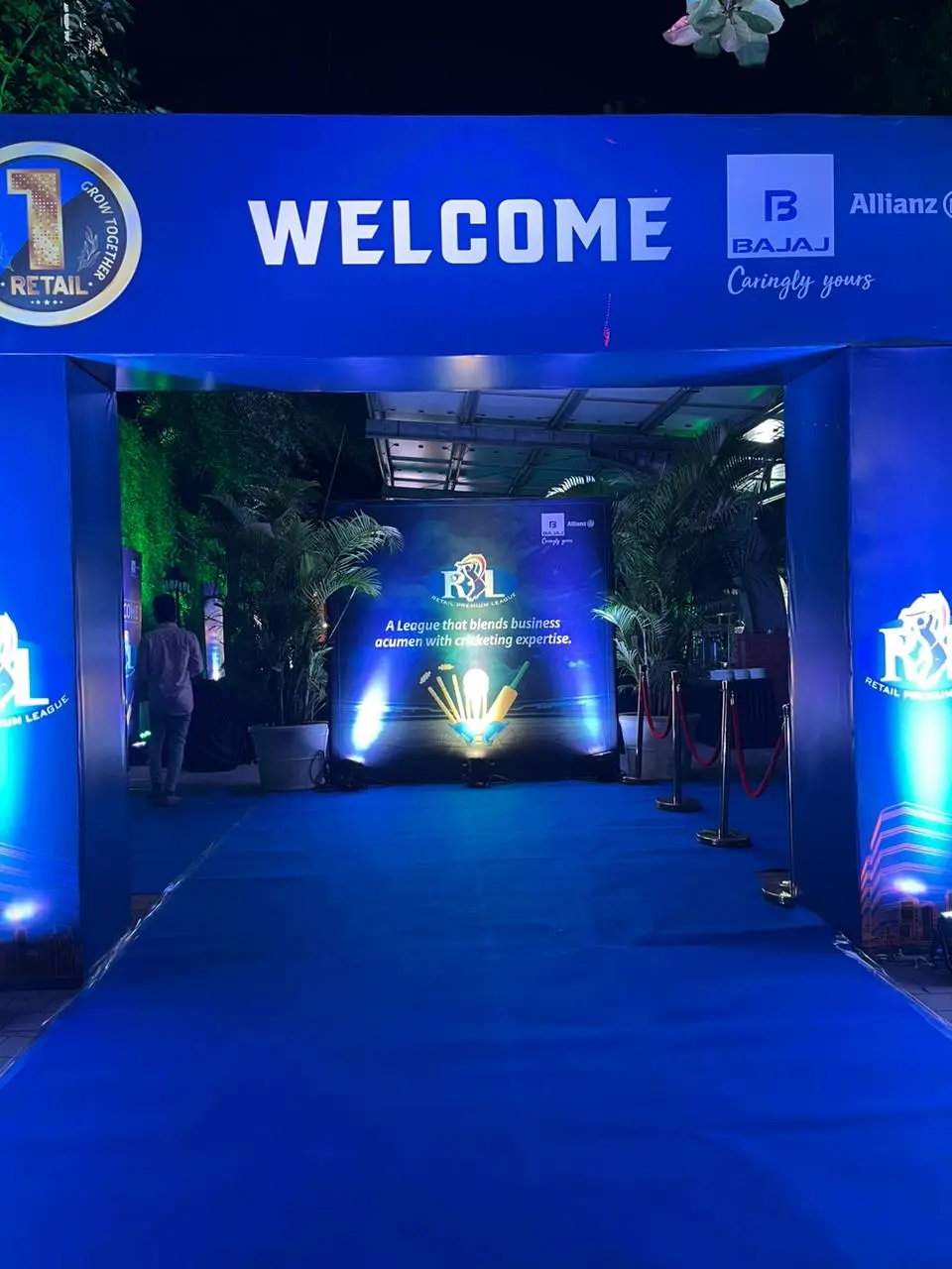 Corporate event welcome gate — event by Plan With YOLO, Pune