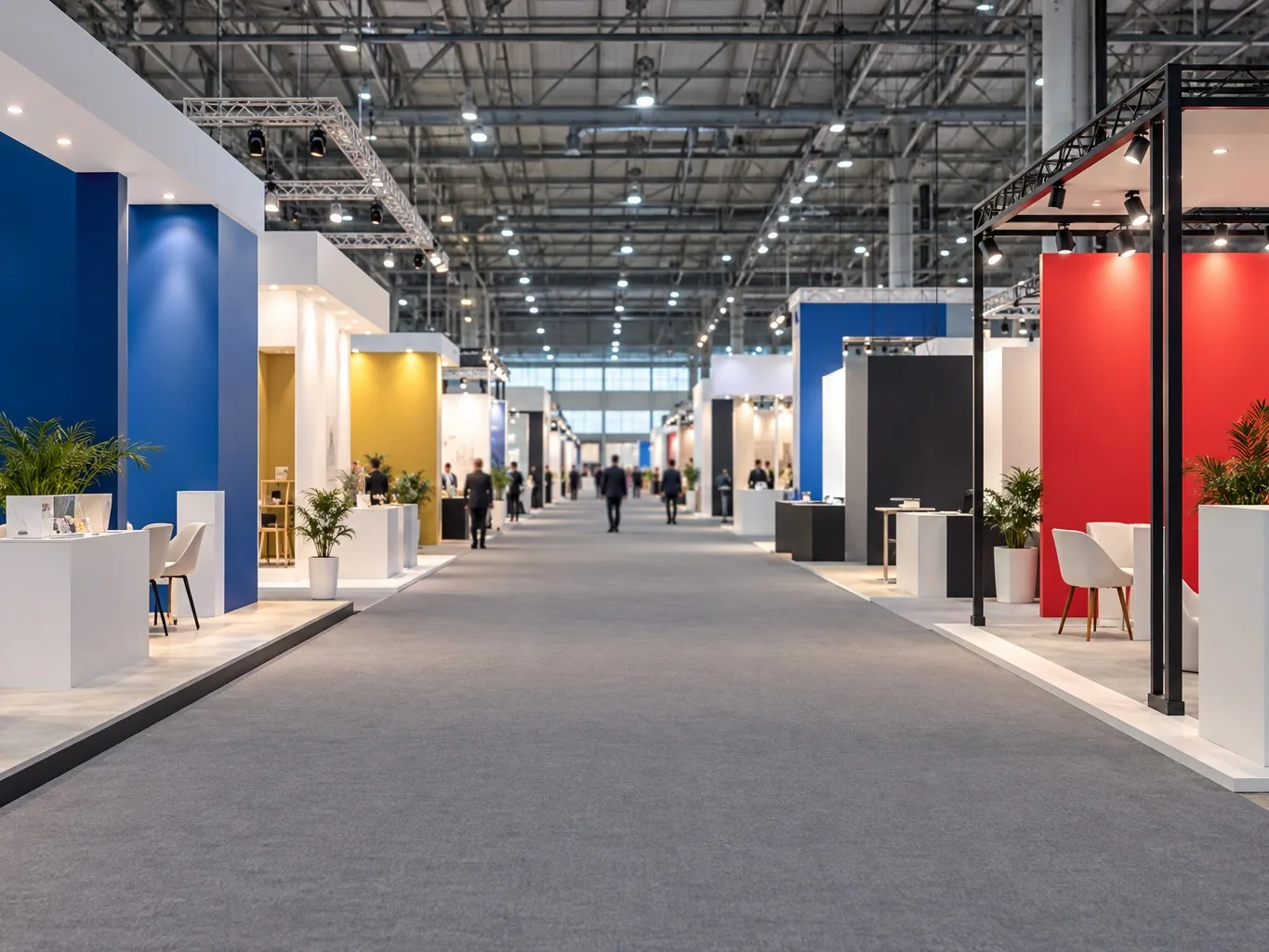 Expo hall aisle wide — event by Plan With YOLO, Pune