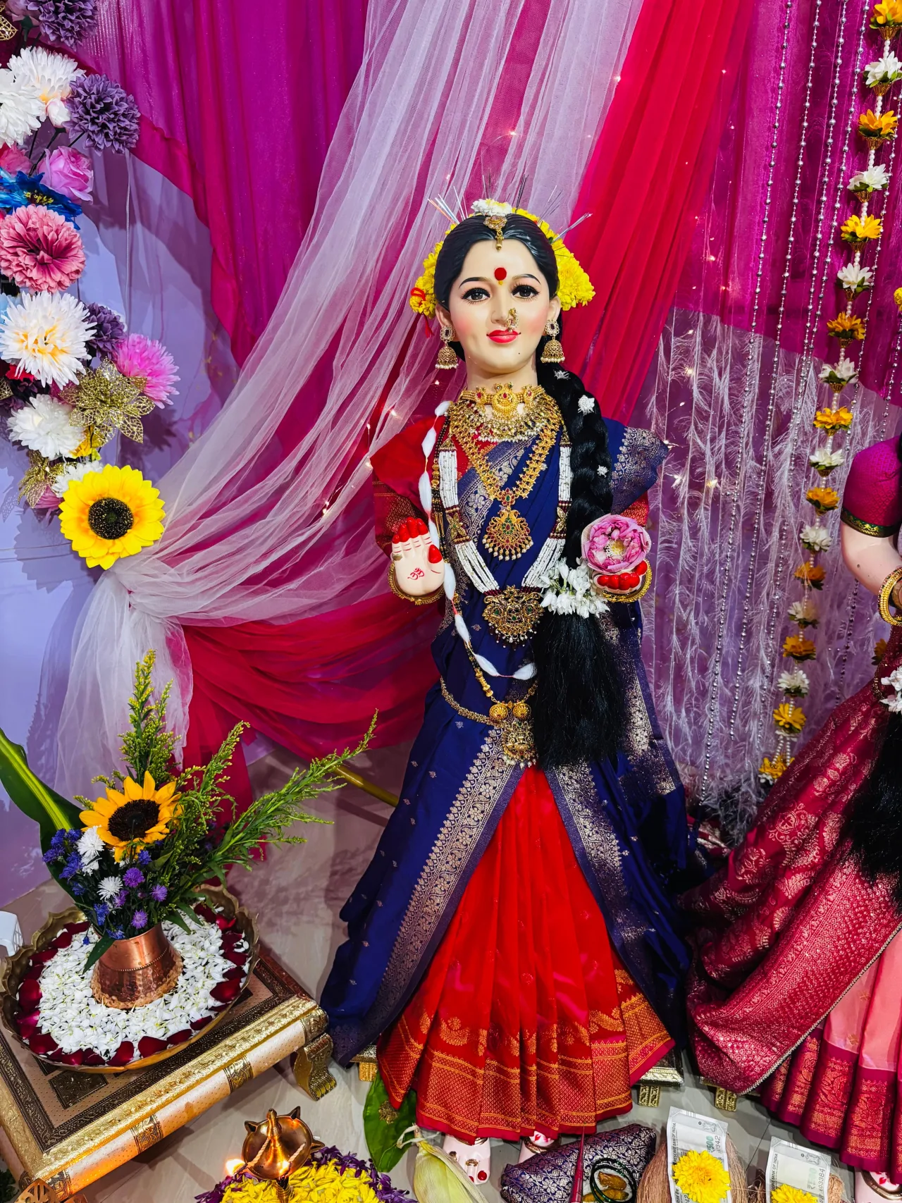 Gauri decoration at home for the festival — event by Plan With YOLO, Pune