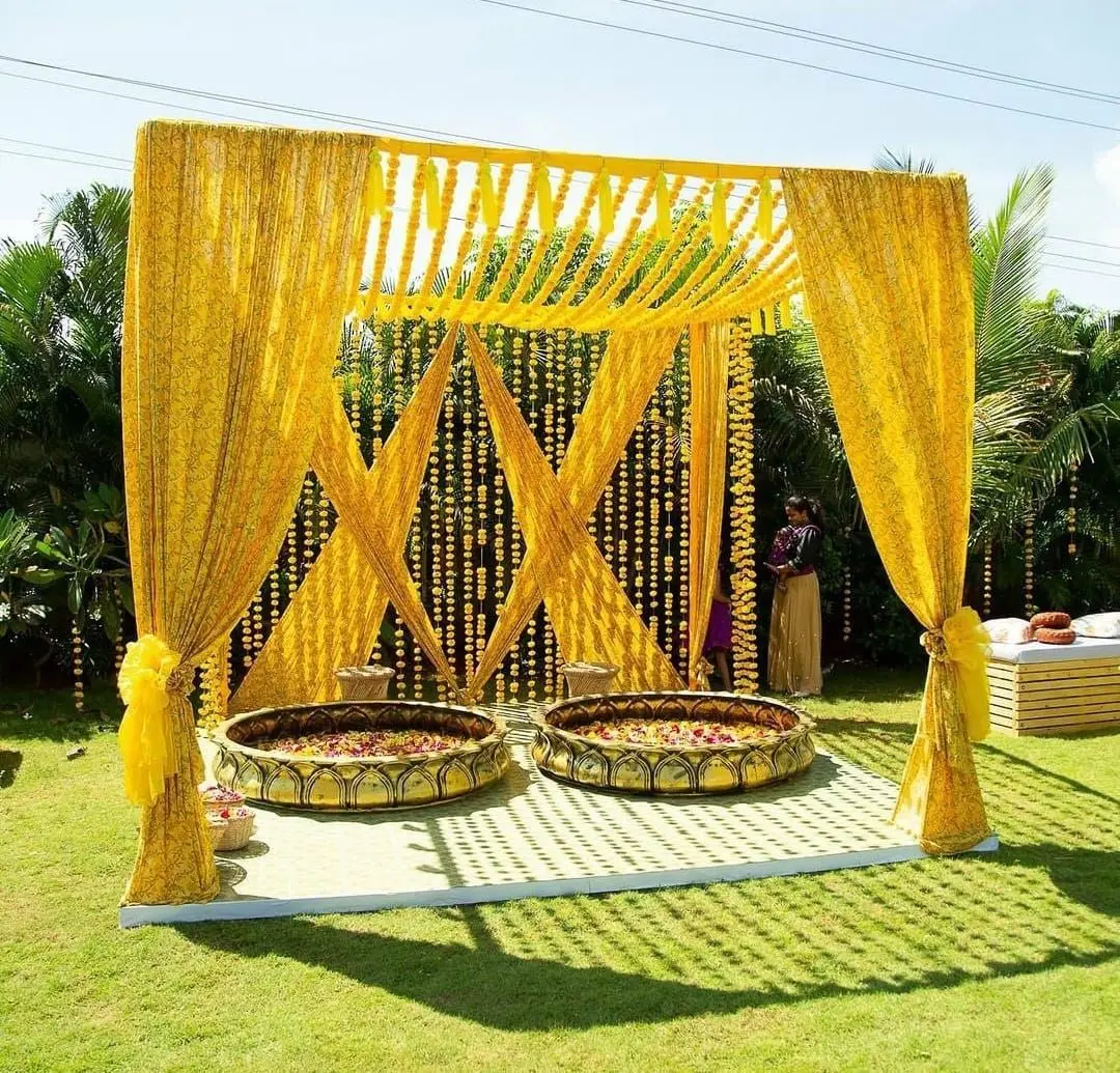Haldi ceremony setup — event by Plan With YOLO, Pune