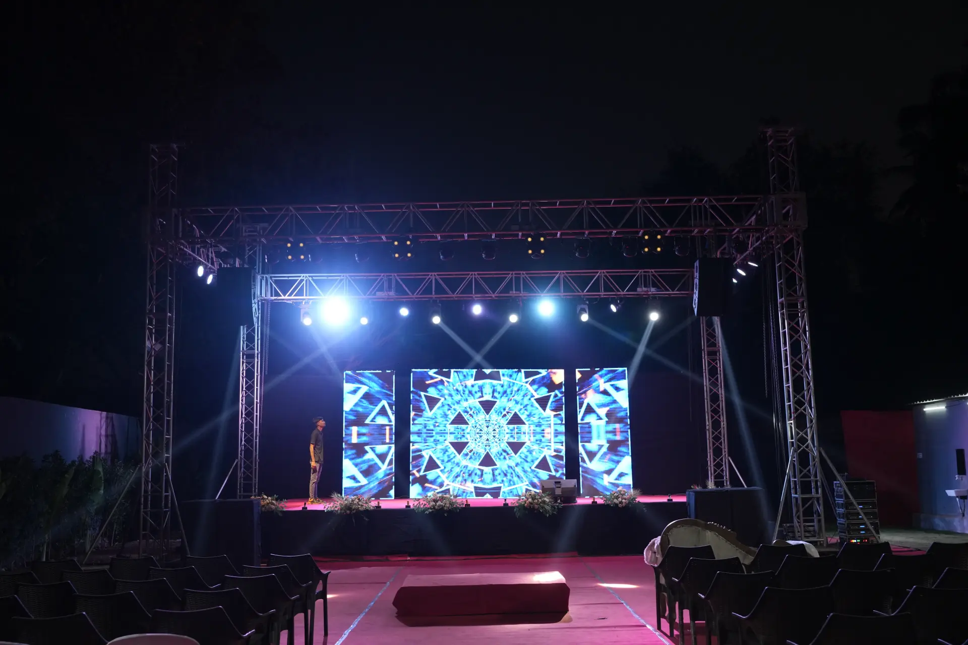 Led stage night event — event by Plan With YOLO, Pune