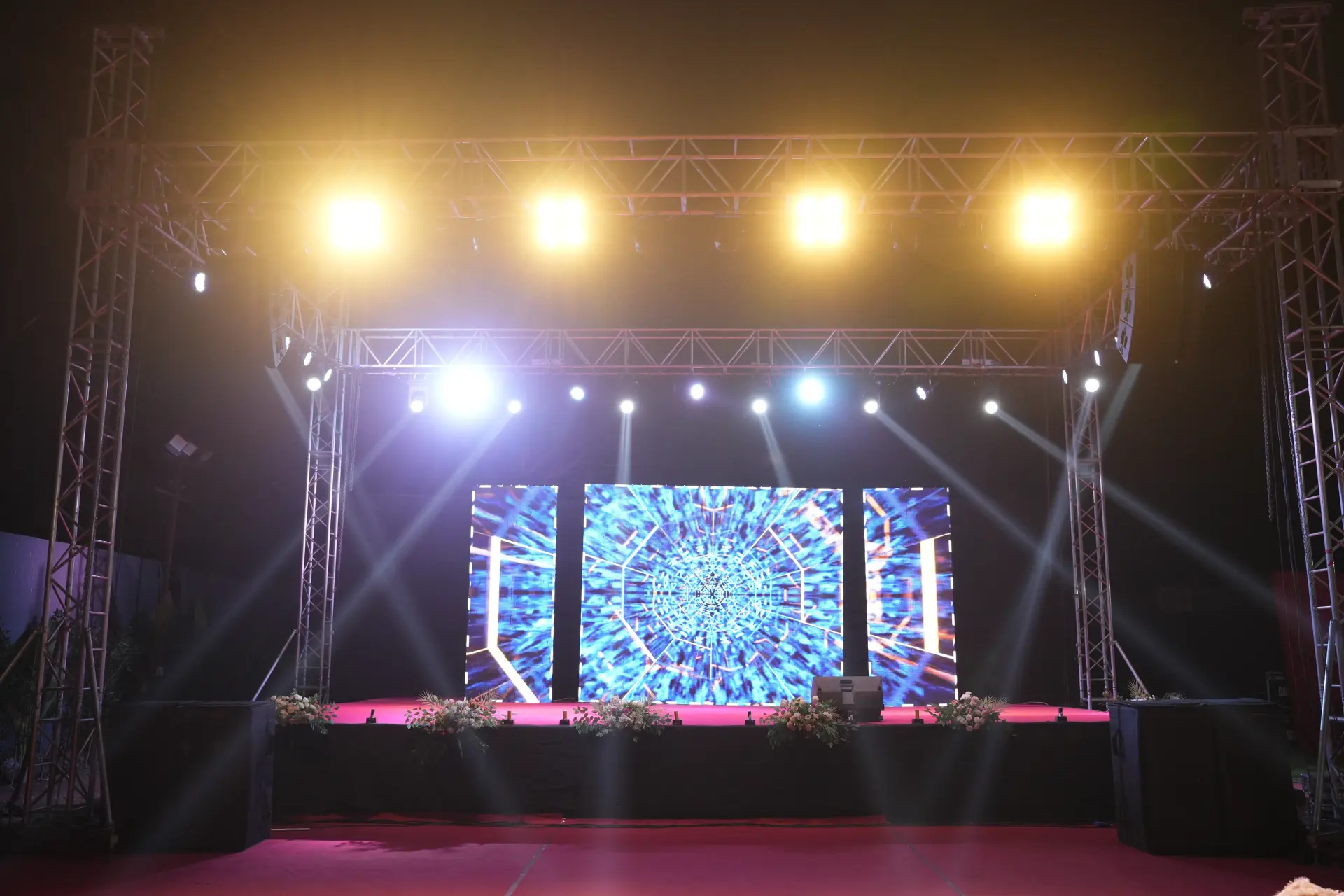 Led stage truss lighting — event by Plan With YOLO, Pune