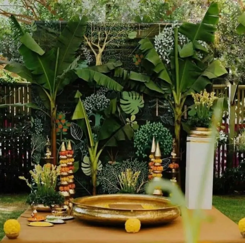 Tropical urli decor — event by Plan With YOLO, Pune