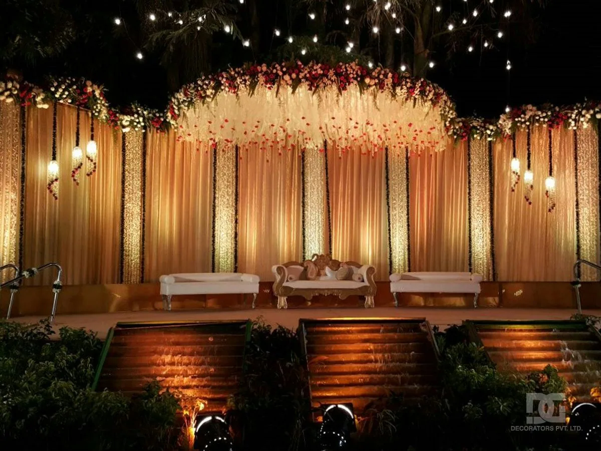 Haldi setup on a lawn, banana leaf and brass — event by Plan With YOLO, Pune